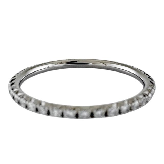 ティファニー K18 メトロ ダイヤモンド フルエタニティリング