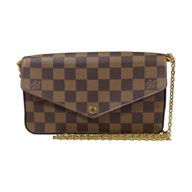 ルイヴィトン ポシェットフェリシー ダミエ ショルダーバッグ ダミエキャンバス N40492 ブラウン レディース LOUIS VUITTON  中古 R&Kリサイクルキング
