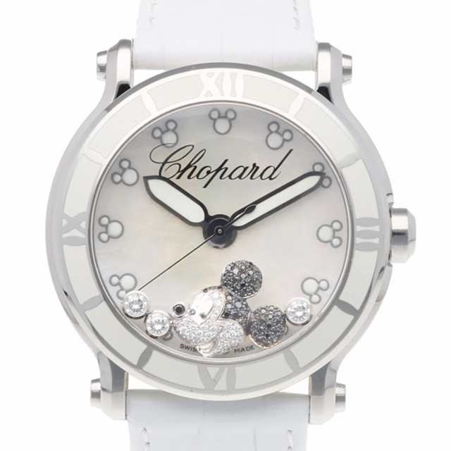 ショパール ハッピースポーツ ハッピーミッキー 腕時計 時計 ステンレススチール クオーツ ユニセックス 1年保証 Chopard  中古 R&Kリサイクルキングの通販は
