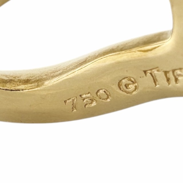 ティファニー オープンハート リング 指輪 6.5号 18金 K18イエローゴールド レディース TIFFANY&Co.  中古 R&Kリサイクルキングの通販は