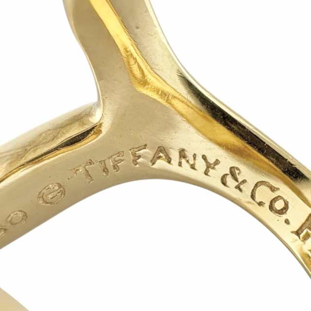 ティファニー オープンハート リング 指輪 6.5号 18金 K18イエローゴールド レディース TIFFANY&Co.  中古 R&Kリサイクルキングの通販は