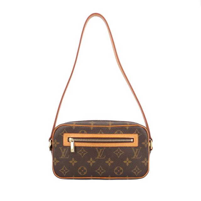 ルイヴィトン ポシェットシテ モノグラム ショルダーバッグ モノグラムキャンバス M51183 ブラウン レディース LOUIS VUITTON  中古 R&Kリサイクルキング