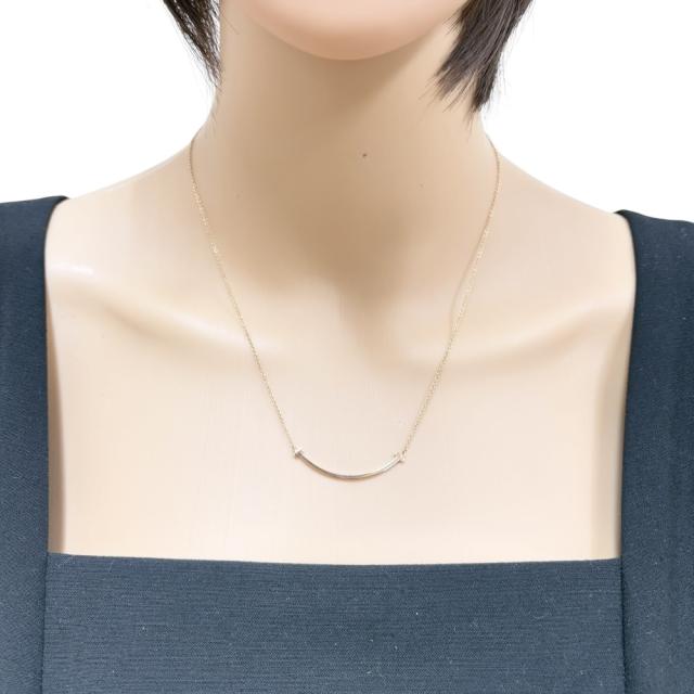 【確実正規品】Tiffany & Co. T スマイル ネックレス ゴールド TIFFANY&Co. ティファニー ネックレス T スマイル 正規品