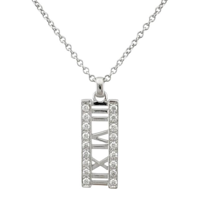 ティファニー アトラスオープン ネックレス 18金 K18ホワイトゴールド  