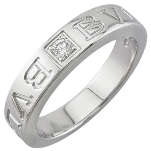 ブルガリ ブルガリブルガリ リング 指輪 10.5号 18金 K18ホワイトゴールド ダイヤモンド レディース BVLGARI 中古 R&Kリサイクルキングの通販は