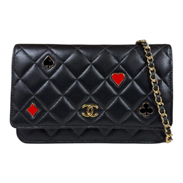 シャネル マトラッセ ウォレットチェーン ラムスキン AP3076 レディース CHANEL  中古 R&Kリサイクルキング