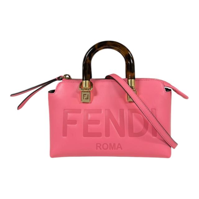 フェンディ バイザウェイ　ミニ ショルダーバッグ レザー 8BS067 ピンク レディース FENDI  中古 R&Kリサイクルキング