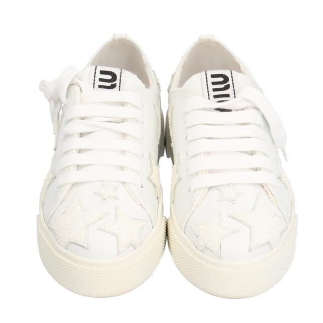 ミュウ ミュウ スニーカー レザー レディース Miu Miu 中古 R&Kリサイクルキング_1