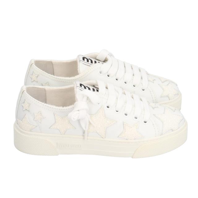ミュウ ミュウ スニーカー レザー レディース Miu Miu 中古 R&Kリサイクルキング_3