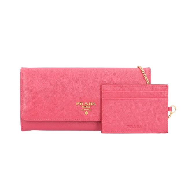 プラダ サフィアーノ 長財布 レザー 1MH132 レディース PRADA 中古 R&K  