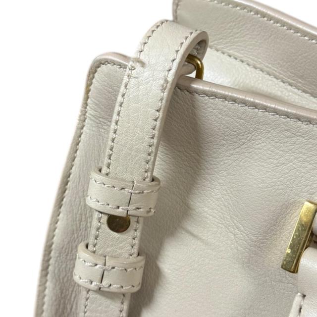 サンローラン プチバカス Yライン ショルダーバッグ レザー 311210 ベージュ レディース SAINT LAURENT 中古 R&Kリサイクルキング_12