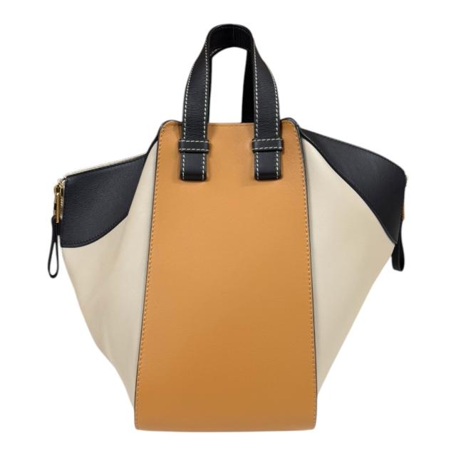 ロエベ ハンモック スモール ショルダーバッグ レザー 387.30PS35 ベージュ レディース LOEWE  中古 R&Kリサイクルキング