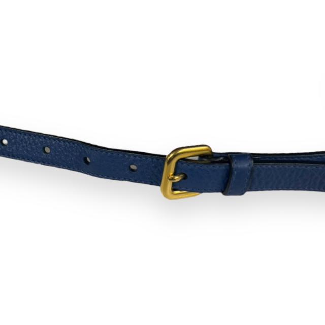 プラダ ショルダーバッグ レザー 1BH079 ブルー レディース PRADA 中古