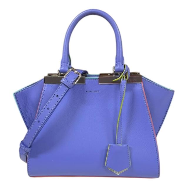 フェンディ プチトロワジュール ショルダーバッグ レザー 8BH333 パープル レディース FENDI  中古 R&Kリサイクルキング