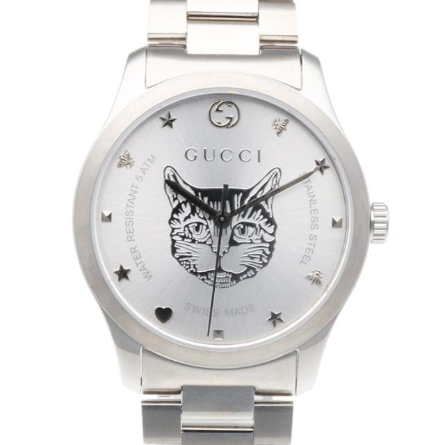グッチ Gタイムレス 腕時計 時計 ステンレススチール 126.4/YA1264095 クオーツ メンズ 1年保証 GUCCI  中古 R&Kリサイクルキング