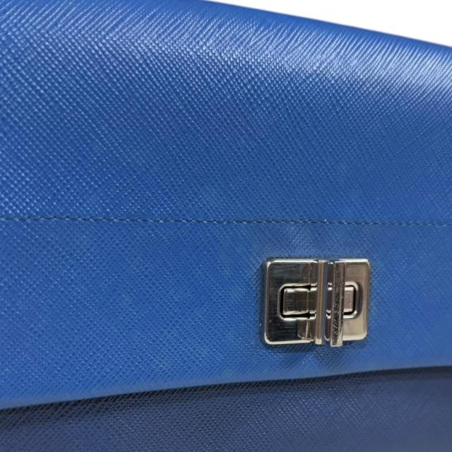 プラダ サフィアーノ ショルダーバッグ レザー BT1020 ブルー