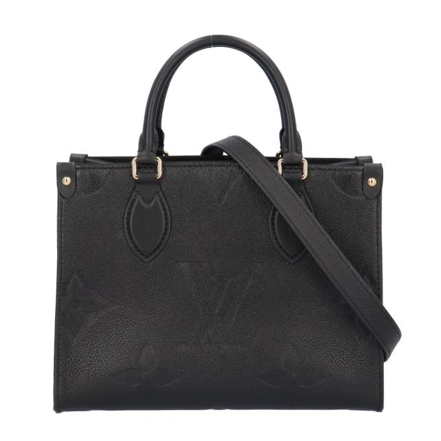 ルイヴィトン オンザゴーPM モノグラムアンプラント ショルダーバッグ モノグラムアンプラント M45653 ブラック レディース LOUIS VUITTON  中古 R&Kリサイクルキング