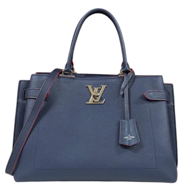 ルイヴィトン ロックミー デー ショルダーバッグ レザー M53645 ネイビー レディース LOUIS VUITTON  中古 R&Kリサイクルキング