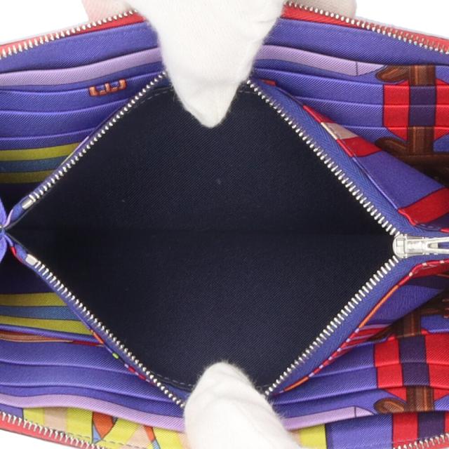 エルメス アザップロングシルクイン 長財布 ヴォーエプソン レディース HERMES 中古 R&Kリサイクルキング