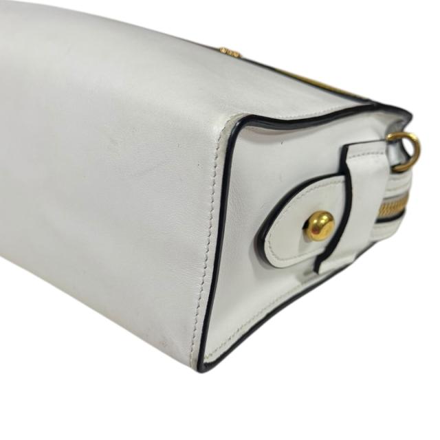 プラダ ショルダーバッグ レザー 1BH049 ホワイト レディース PRADA