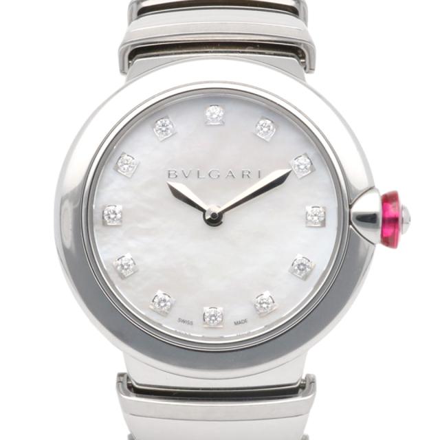 ブルガリ ルチェア 腕時計 時計 ステンレススチール LU26S クオーツ レディース 1年保証 BVLGARI  中古 R&Kリサイクルキング