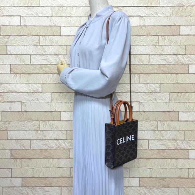 CELINE ミニ バーティカル トリオンフ キャンバス CELINE（セリーヌ） トリオンフ バッグ ミニ バーティカルカバ