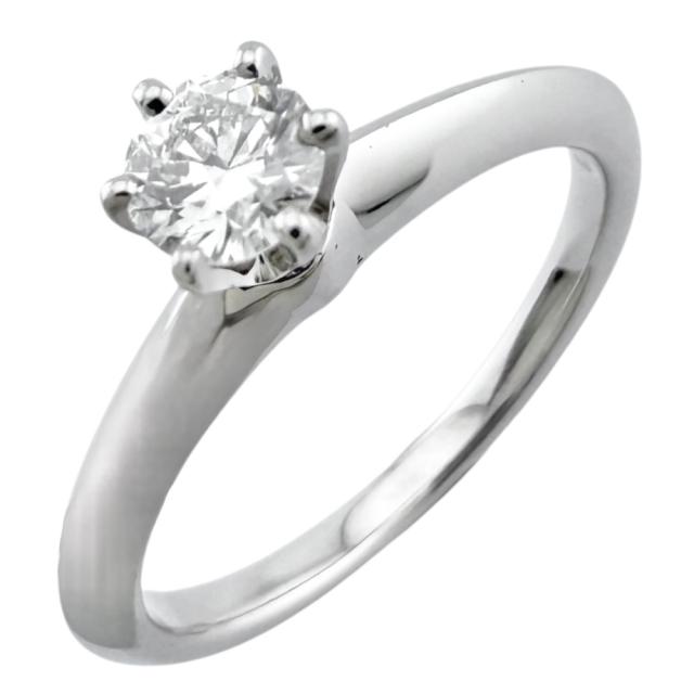 Tiffany & Co. プラチナ ソリティアリング ティファニー ソリティア リング 指輪 7.5号 Pt950プラチナ