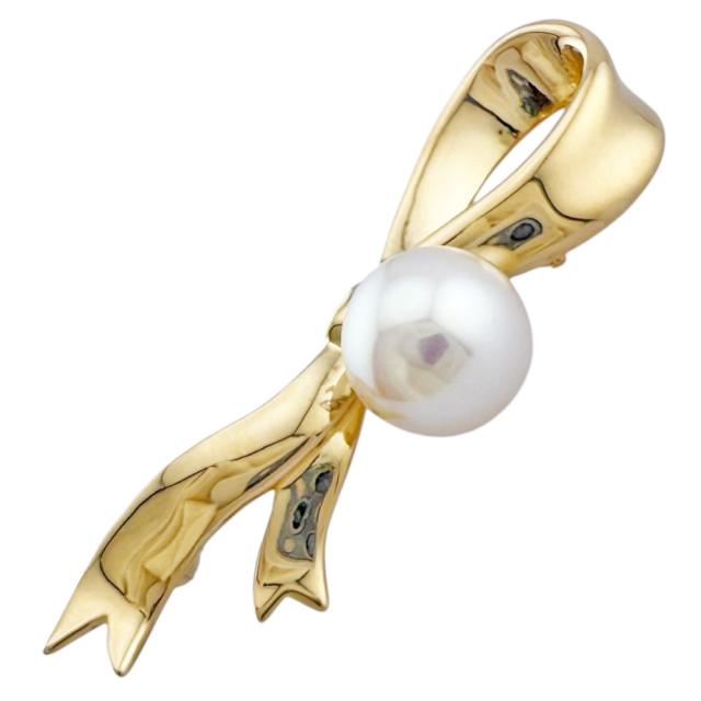 タサキ ブローチ 18金 K18イエローゴールド アコヤパール レディース TASAKI 中古 R&Kリサイクルキング 108,900円