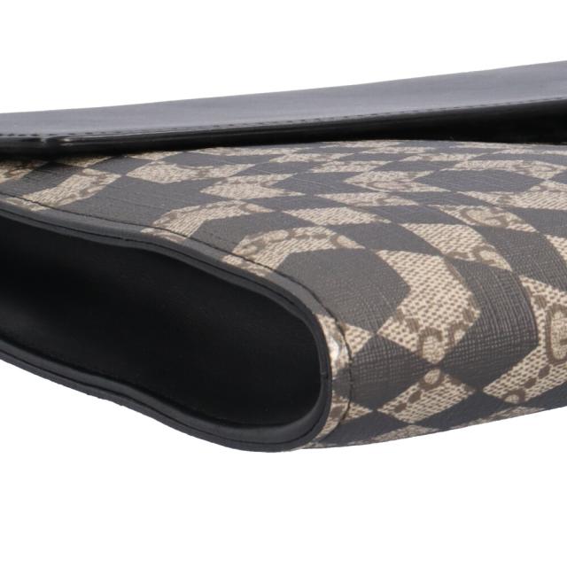 グッチ カレイドスター GGスプリーム クラッチバッグ PVC 406725 ベージュ メンズ GUCCI 中古 R&Kリサイクルキング_9