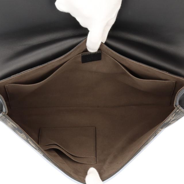 グッチ カレイドスター GGスプリーム クラッチバッグ PVC 406725 ベージュ メンズ GUCCI 中古 R&Kリサイクルキング_5