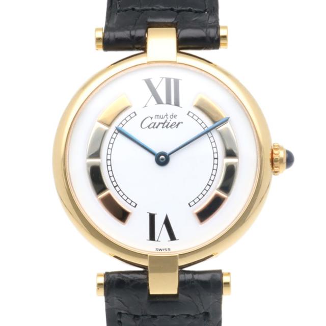カルティエ マストヴァンドーム 腕時計 時計 シルバー925 117198 クオーツ メンズ 1年保証 CARTIER  中古 R&Kリサイクルキング