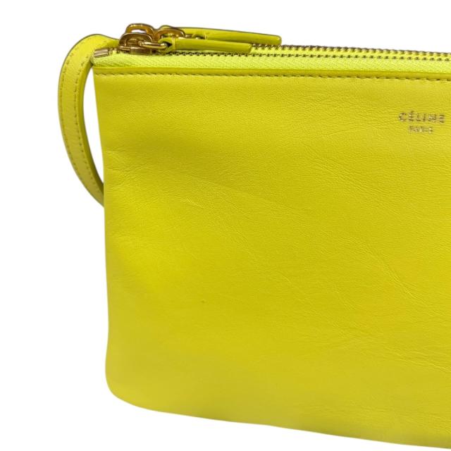 セリーヌ トリオスモール ショルダーバッグ レザー 165113ETA・11YF イエロー レディース CELINE 中古 R&Kリサイクルキング_9