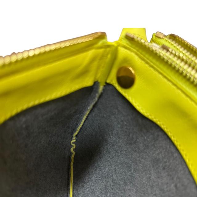 セリーヌ トリオスモール ショルダーバッグ レザー 165113ETA・11YF イエロー レディース CELINE 中古 R&Kリサイクルキング_11
