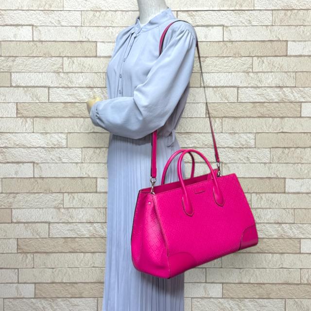 グッチ ディアマンテ ショルダーバッグ レザー 354225 ピンク レディース GUCCI 中古 R&Kリサイクルキング_1