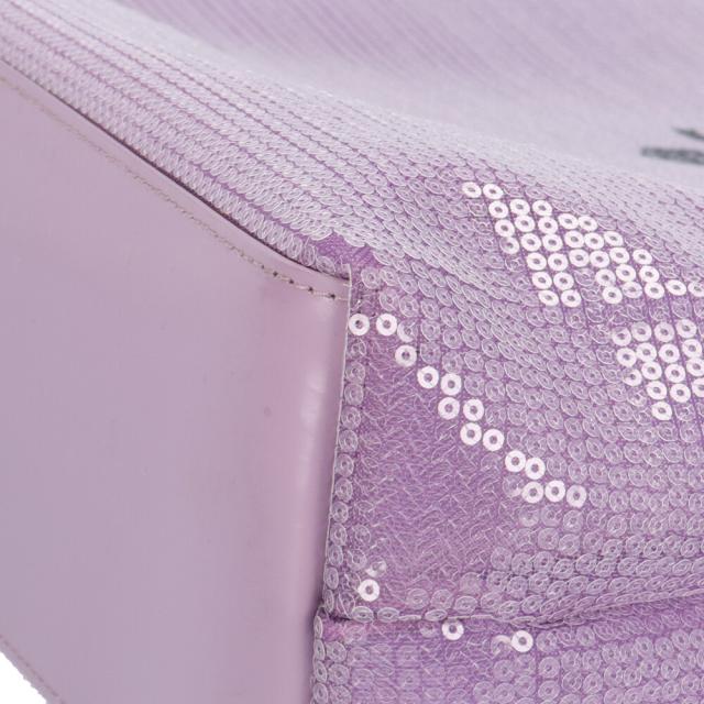 プラダ メッシュ トートバッグ スパンコール 1BG416 パープル