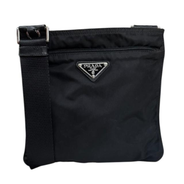 プラダ ショルダーバッグ ナイロン ブラック レディース PRADA  中古 R&Kリサイクルキング