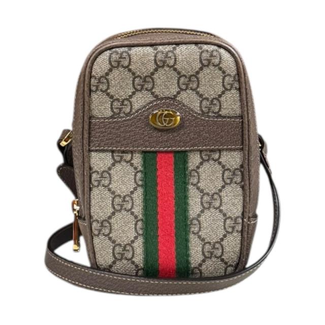 グッチ ミニポシェット オフィディア ショルダーバッグ GGスプリームキャンバス 546595 ベージュ レディース GUCCI  中古 R&Kリサイクルキング