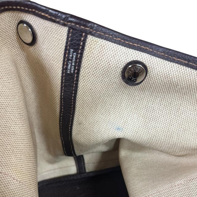 エルメス ガーデンパーティPM トートバッグ トワルアッシュ ベージュ