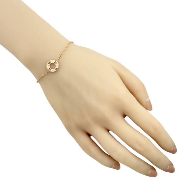 ティファニー アトラスピアスドサークル ブレスレット 18金 K18ピンクゴールド ダイヤモンド レディース TIFFANY&Co. 中古 R&Kリサイクルキング