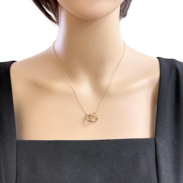 ティファニー アトラスＸクローズドインターロッキング ネックレス 18金 K18ピンクゴールド レディース TIFFANY&amp;Co.  中古 R&amp;Kリサイクルキング_1