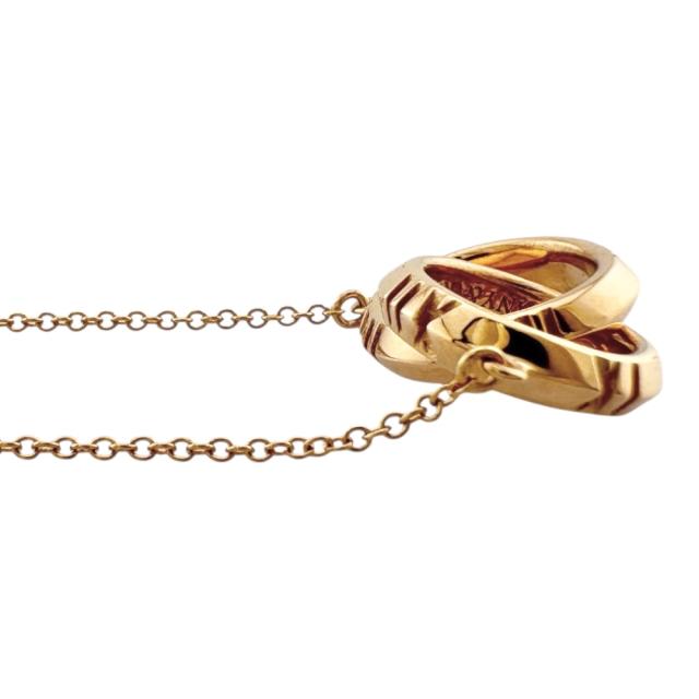 ティファニー アトラスＸクローズドインターロッキング ネックレス 18金 K18ピンクゴールド レディース TIFFANY&amp;Co.  中古 R&amp;Kリサイクルキング_3