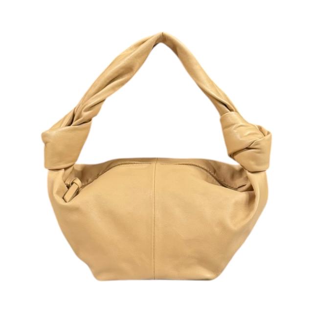 ボッテガヴェネタ ダブルノット ハンドバッグ カーフ 629635 ベージュ レディース BOTTEGAVENETA  中古 R&Kリサイクルキング