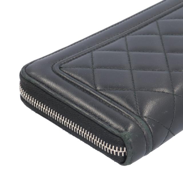 シャネル マトラッセ 長財布 ラムスキン レディース CHANEL 中古 R&Kリサイクルキング_9