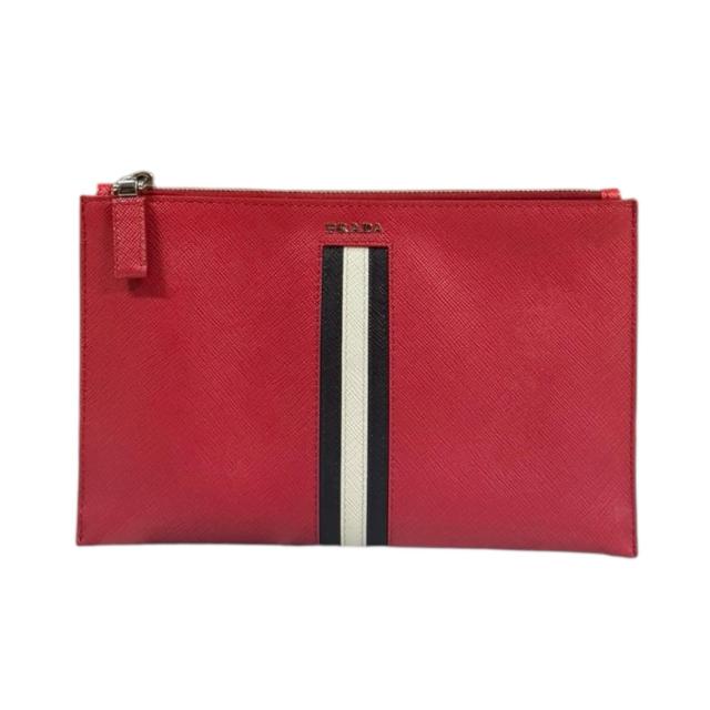 プラダ ドキュメントケース サフィアーノ ポーチ レザー 2NG003 ユニセックス PRADA  中古 R&Kリサイクルキング
