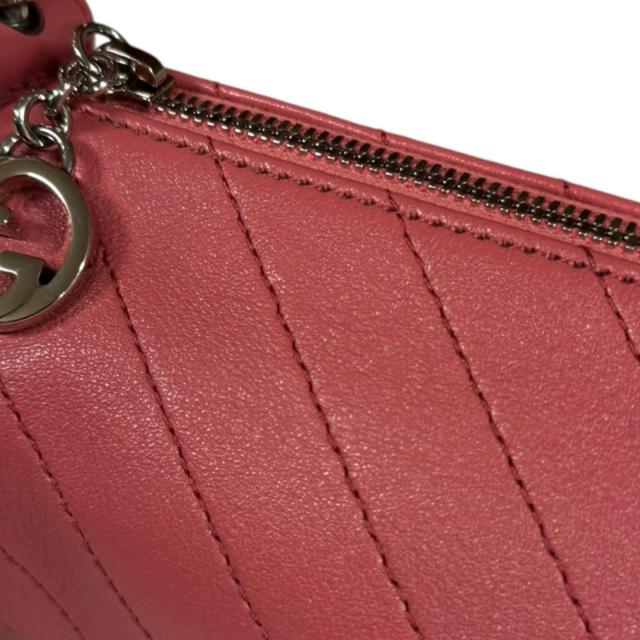 グッチ ブロンディ ショルダーバッグ レザー 760170 ピンク レディース