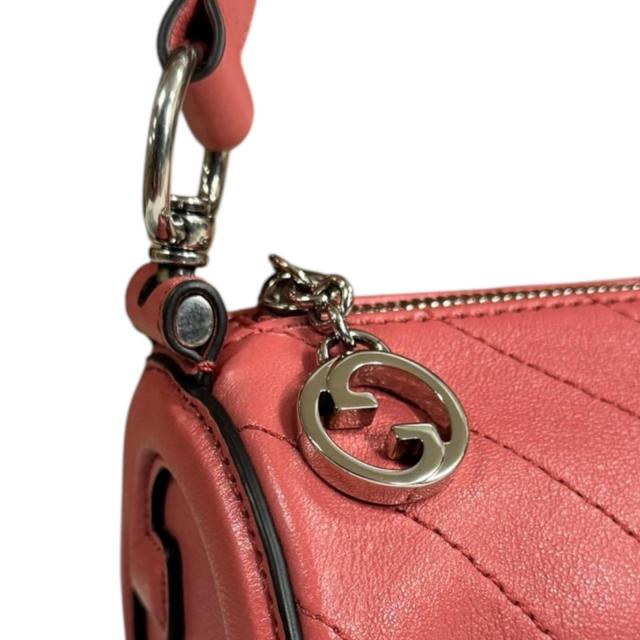 グッチ ブロンディ ショルダーバッグ レザー 760170 ピンク レディース