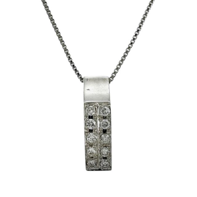 ネックレス Pt850プラチナ ダイヤモンド レディース 中古 R&K 