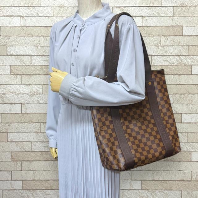 ルイヴィトン カバ ボブール ダミエ トートバッグ ダミエキャンバス