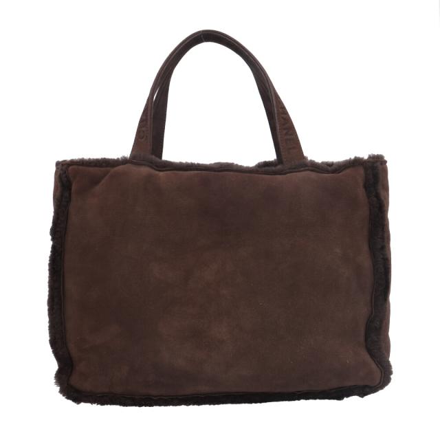 シャネル ハンドバッグ ムートン ブラウン レディース CHANEL  中古 R&Kリサイクルキング