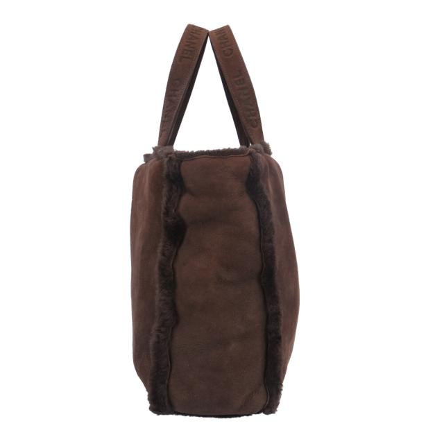 シャネル ハンドバッグ ムートン ブラウン レディース CHANEL  中古 R&Kリサイクルキング シャネル ハンドバッグ ムートン ブラウン レディース CHANEL 中古 R&K